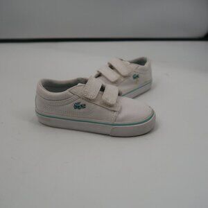 LaCoste Girls White Sneaker Size Toddler 7